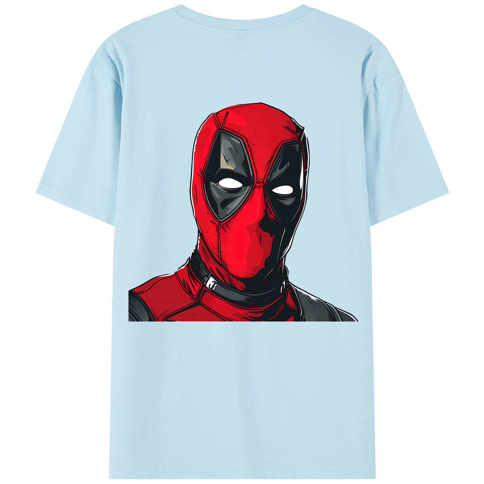 （画像用） Deadpool デッドプール 綿100％半袖Tシャツ（背面プリント）